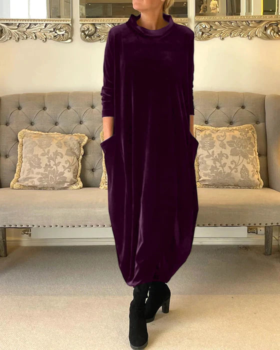 ELORA - Velvet Evening Dress