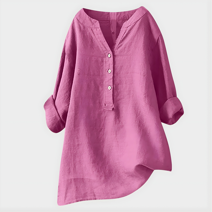 Veronica | Elegant V-Neck Blouse
