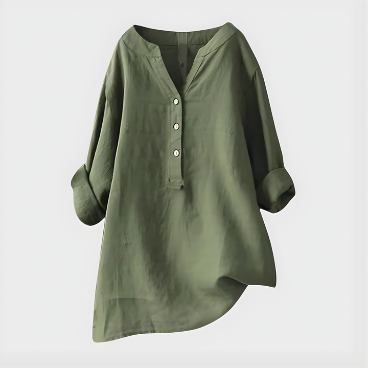Veronica | Elegant V-Neck Blouse