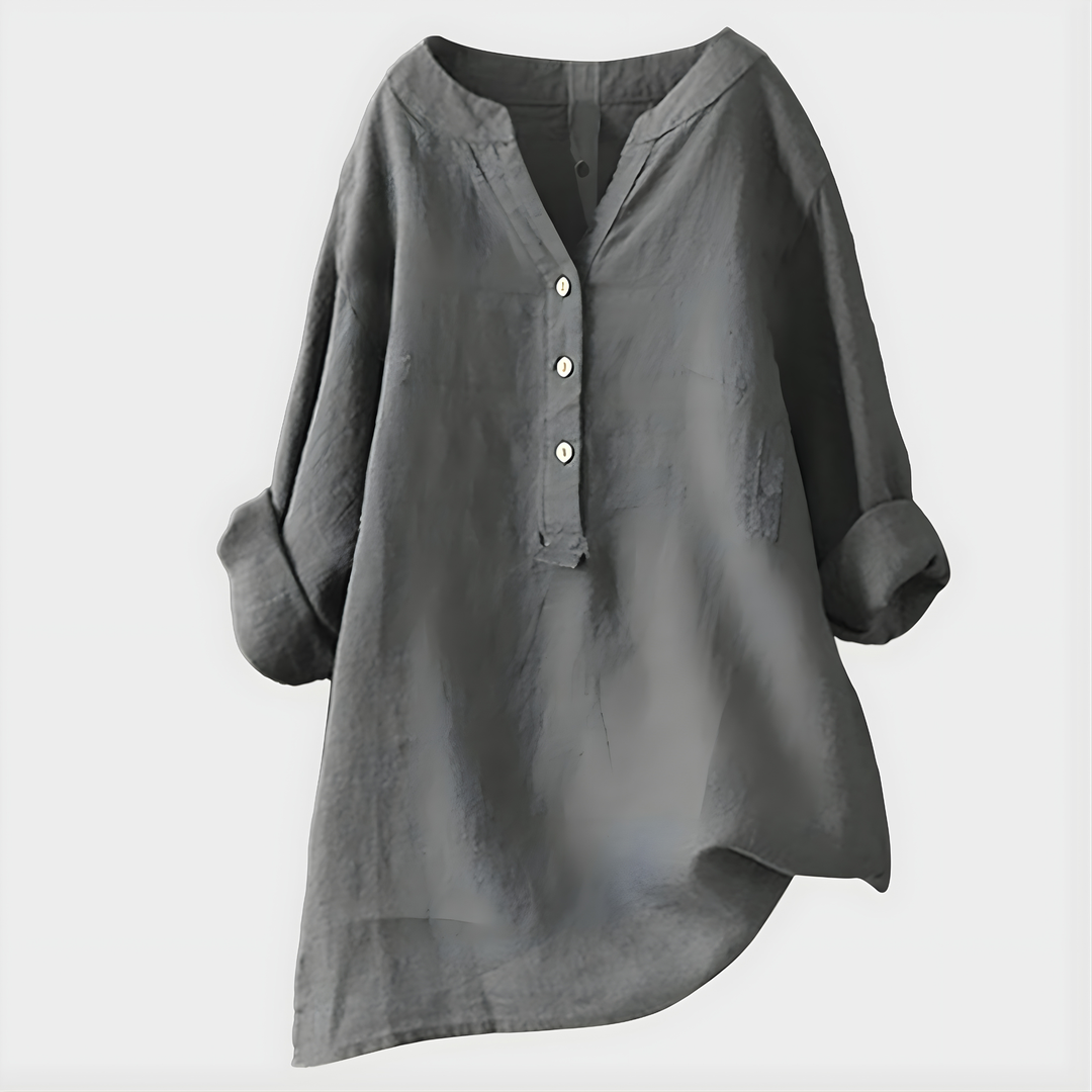 Veronica | Elegant V-Neck Blouse