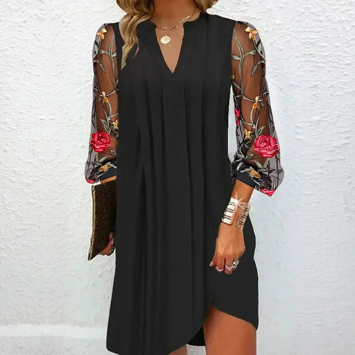 Kate | Elegant Floral Sleeve Dress