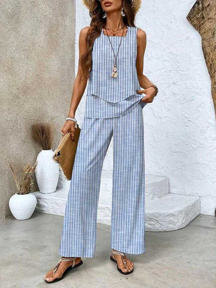 Juliette™ Casual Leaf Print Two-Piece Set