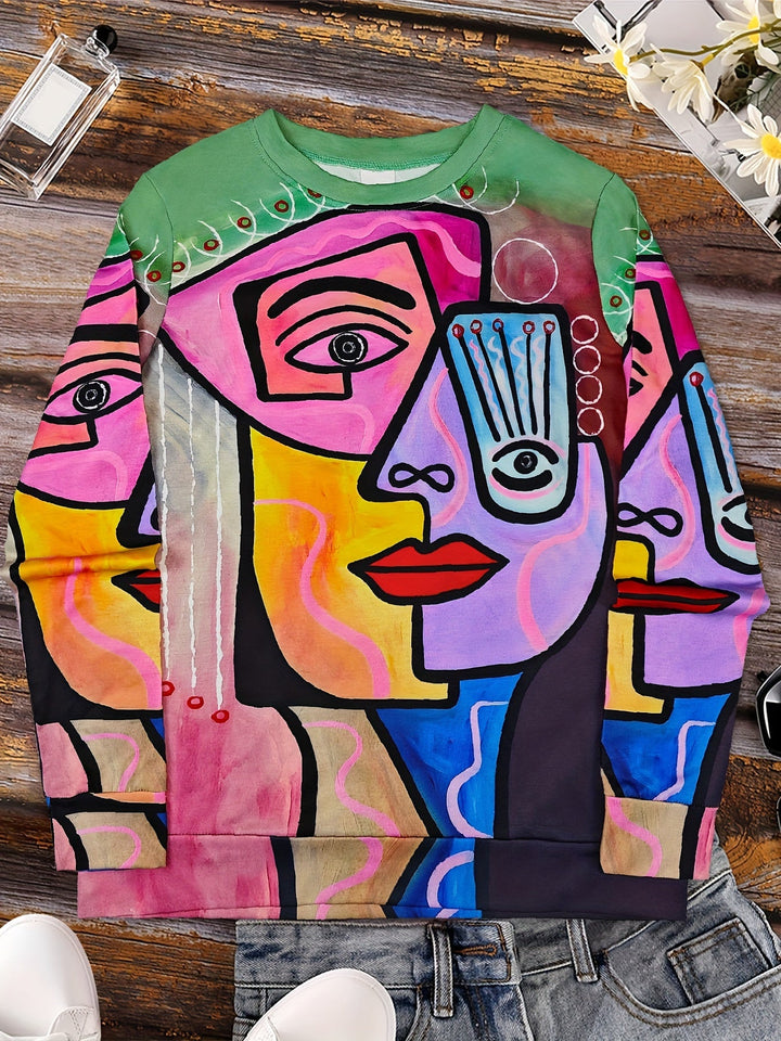 Wren | Abstract Portrait Sweater