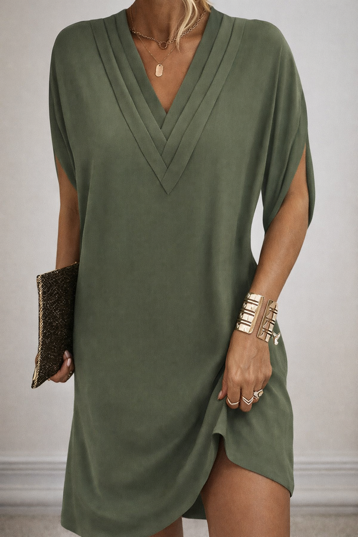 Elise | Elegant dress with split sleeves