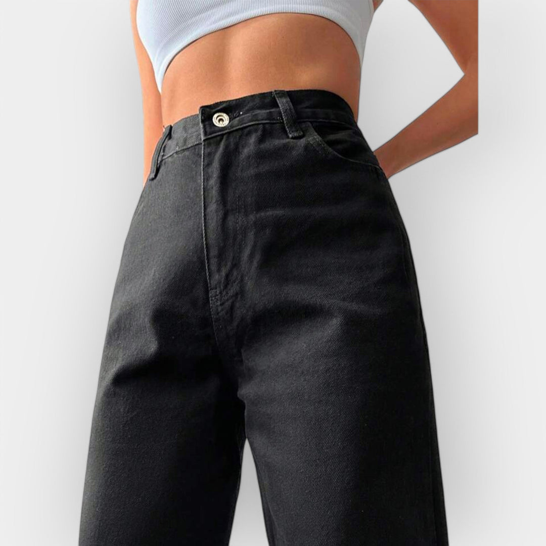 Wide Leg High-Waisted Jeans