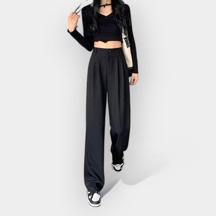 Korean-Inspired Wide-Leg Trousers