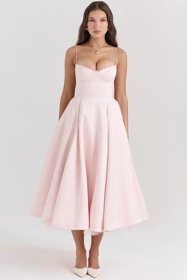 Minerva - Luxury Spaghetti Strap Princess Dress