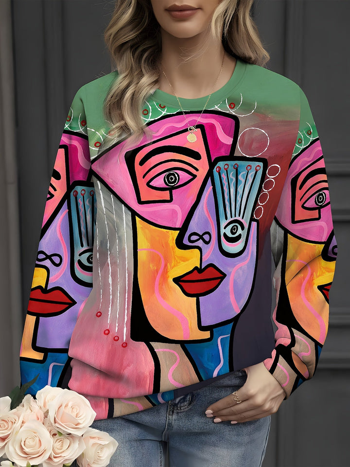 Wren | Abstract Portrait Sweater