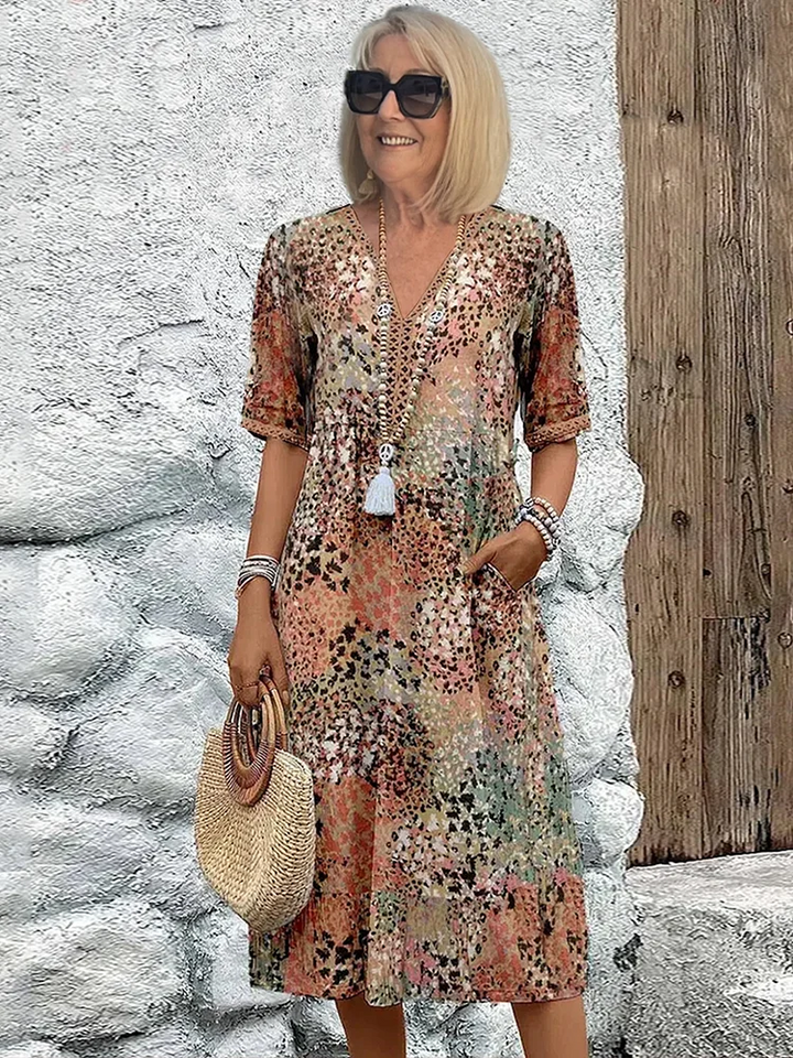 Camille | Bright Floral Dress