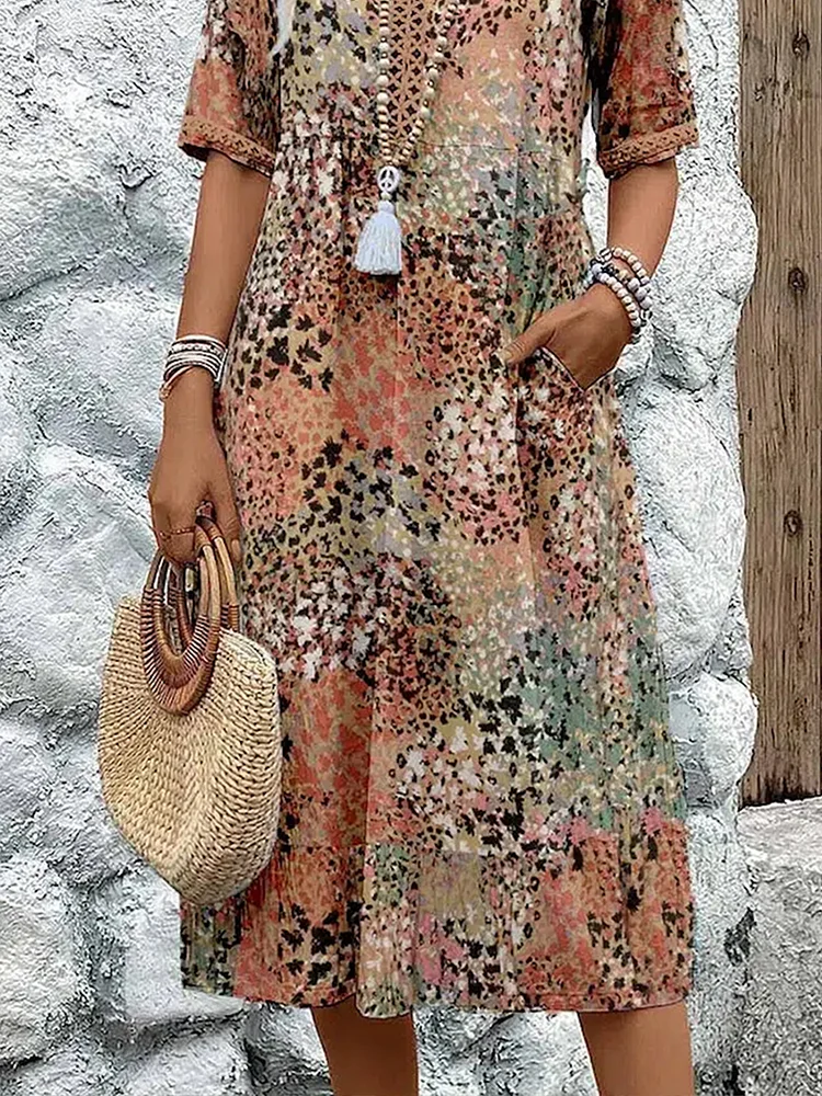 Camille | Bright Floral Dress