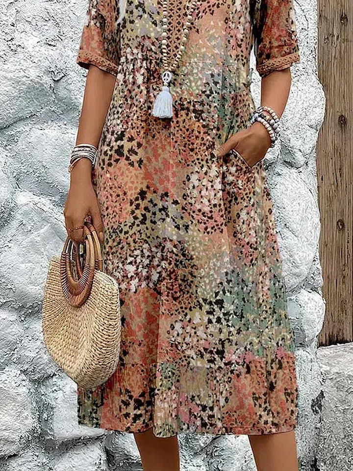 Camille | Bright Floral Dress