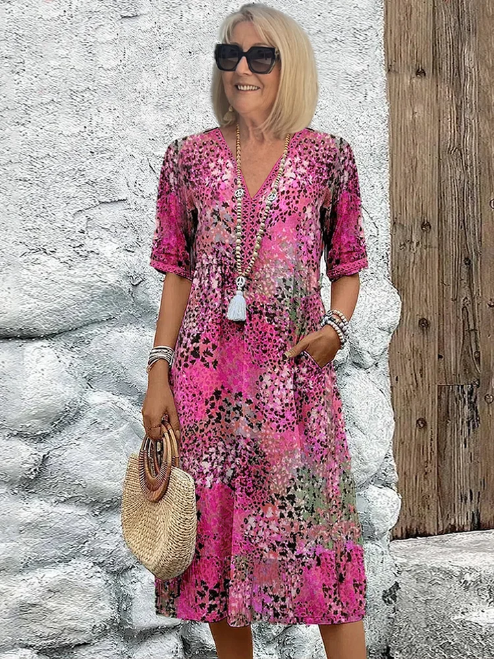 Camille | Bright Floral Dress