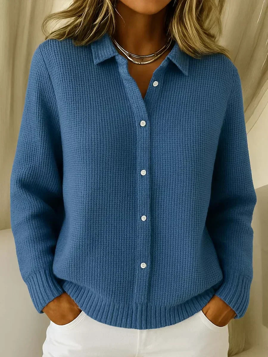 Katrina | Textured Knit Button Cardigan