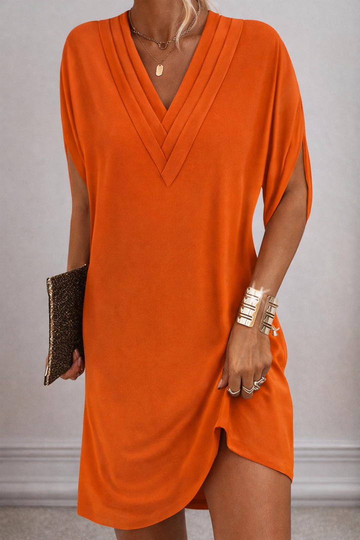 Elise | Elegant dress with split sleeves
