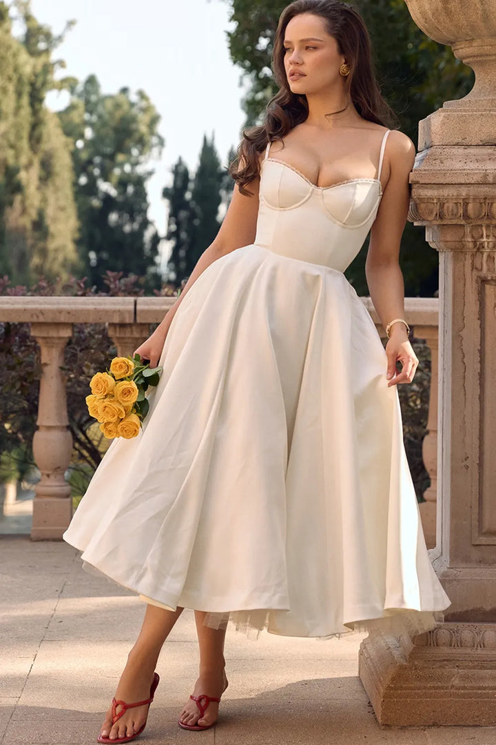Minerva - Luxury Spaghetti Strap Princess Dress